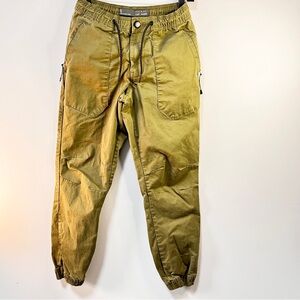 Men's Olive Cuff Jogger Pants